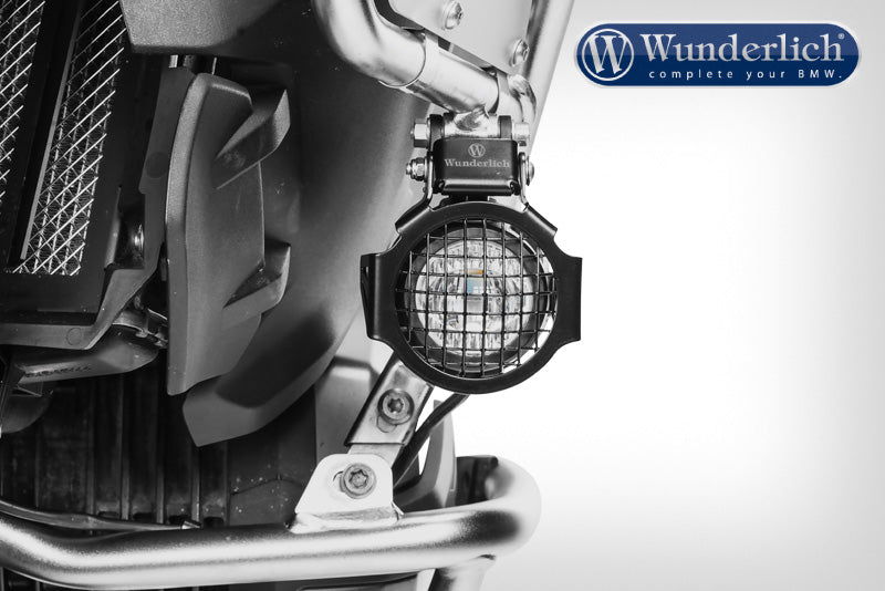 Auxiliary light protection grill - black