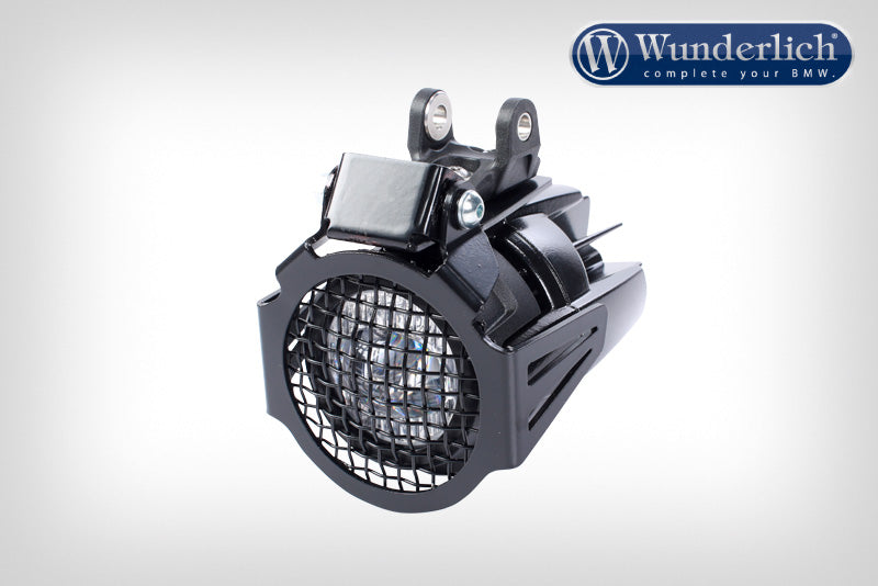 Auxiliary light protection grill - black