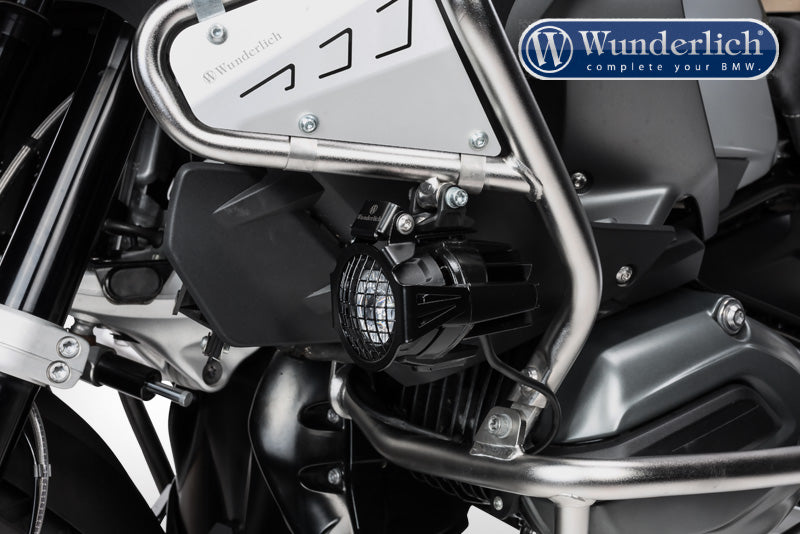 Auxiliary light protection grill - black