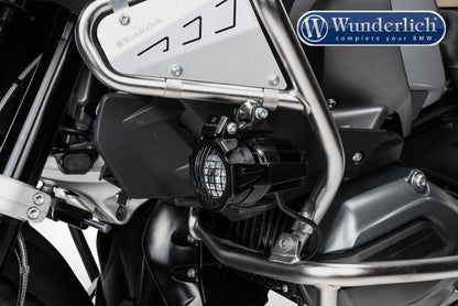 Auxiliary light protection grill - black