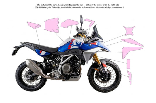 Paint protection complete film set F 450 GS - clear