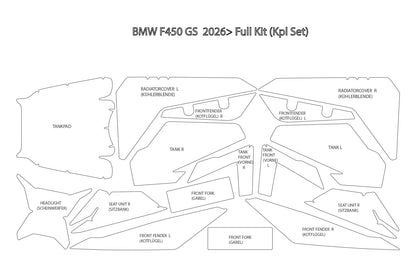 Paint protection complete film set F 450 GS - clear