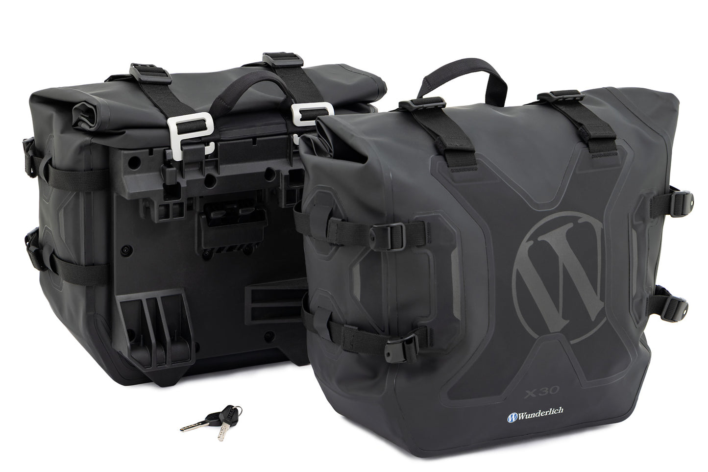 X luggage system side bags with carrier for R 12 G/S - Set - black