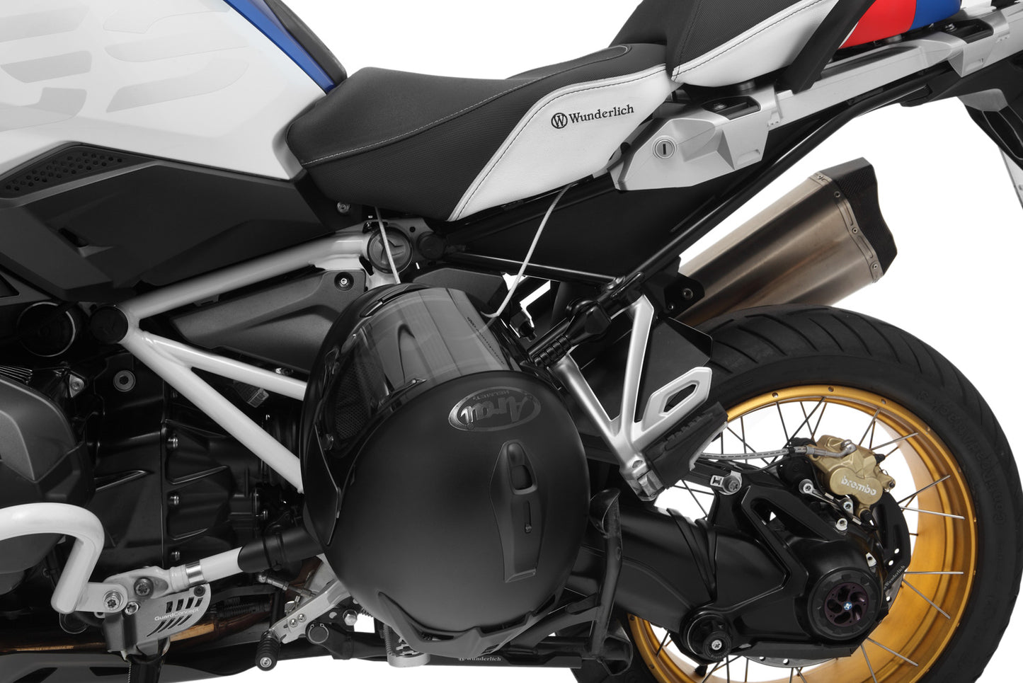 Wunderlich “HELMLOCK” helmet anti-theft protection – silver