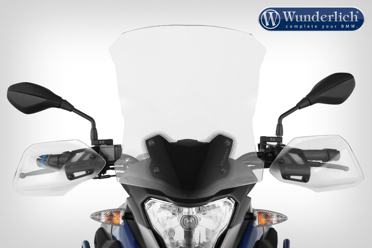 Wunderlich windshield »MARATHON« - For models without original board socket - clear