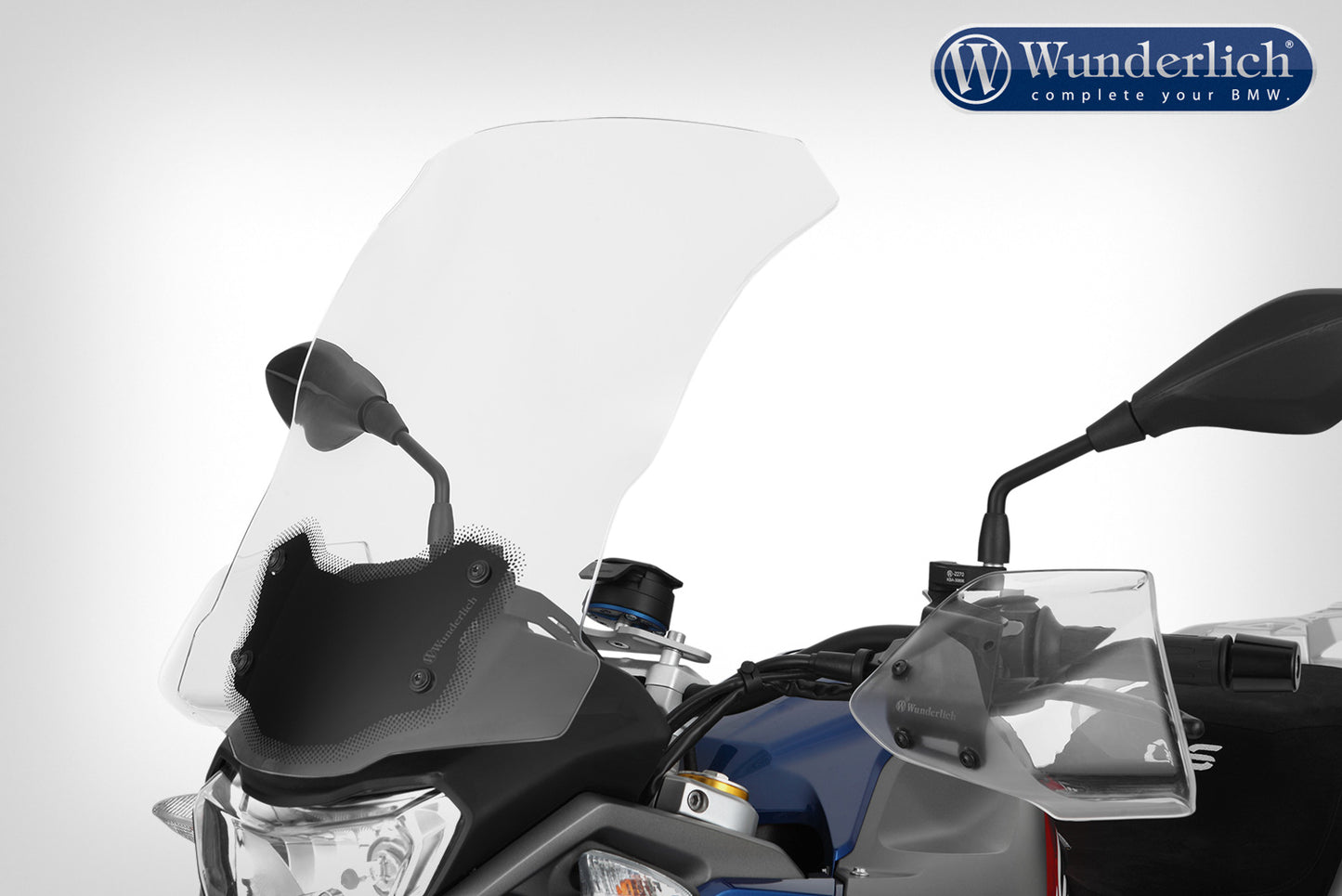 Wunderlich windshield »MARATHON« - For models without original board socket - clear