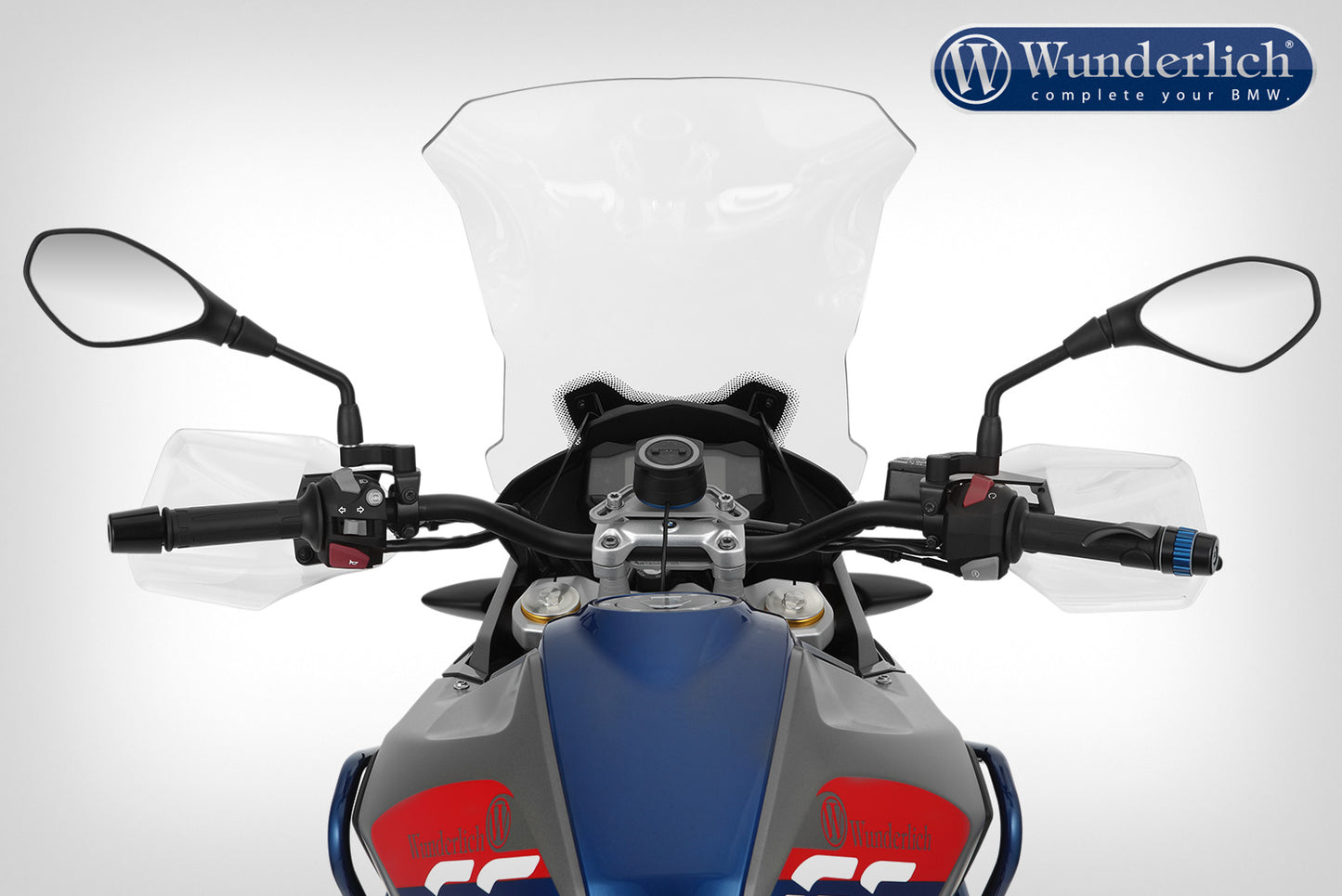 Wunderlich windshield »MARATHON« - For models without original board socket - clear