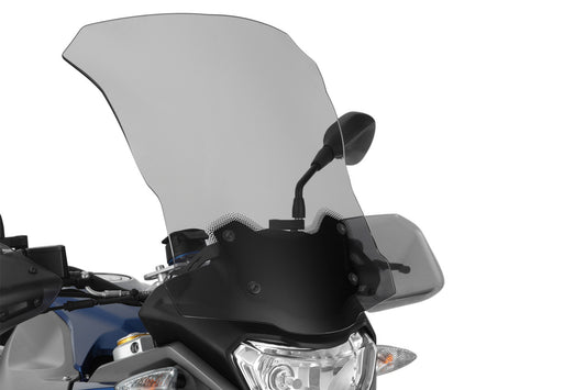 Wunderlich windscreen ERGO – For models without original board socket - smoked grey