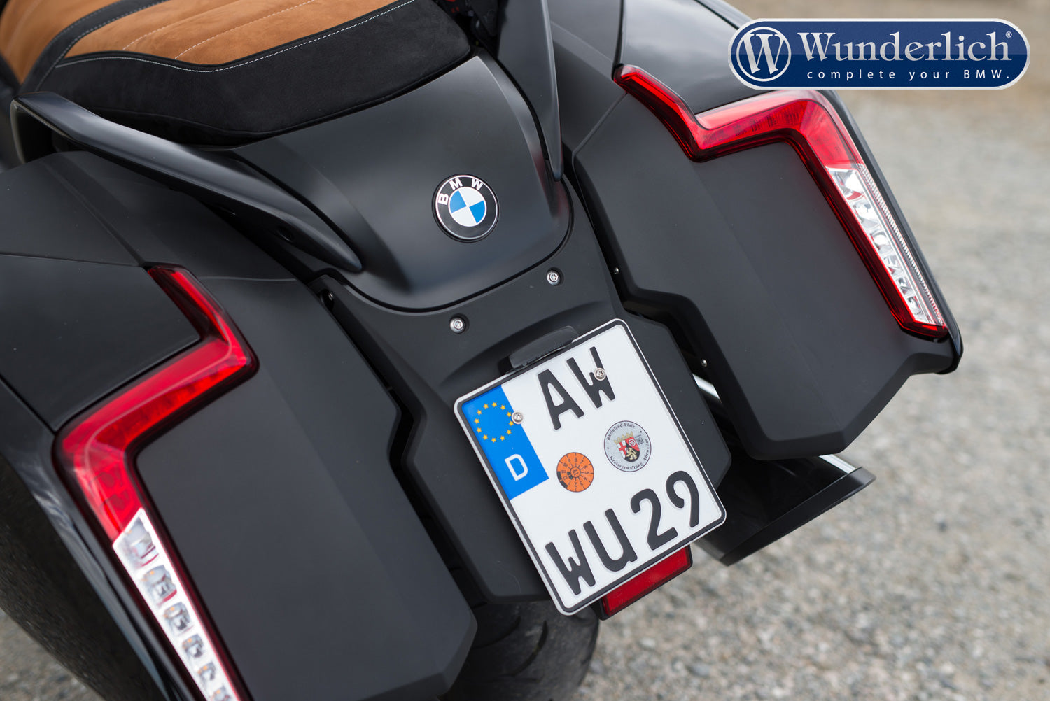 Wunderlich licence plate holder LED - black
