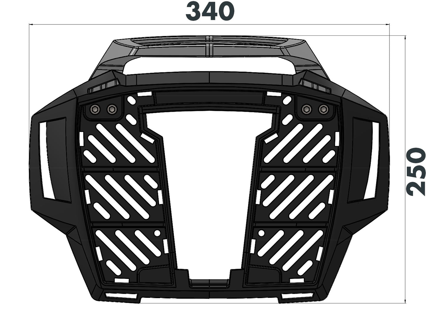 Hepco&Becker ALURACK top case carrier R nineT Scrambler - black