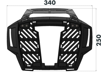 Hepco&Becker ALURACK top case carrier R nineT Scrambler - black