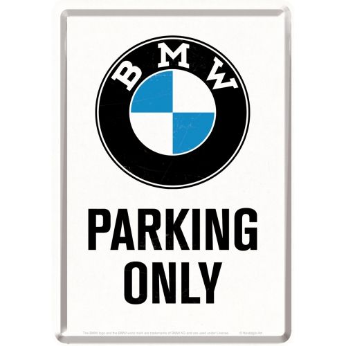 BMW Parking Only 10x14cm - Nostalgic Art