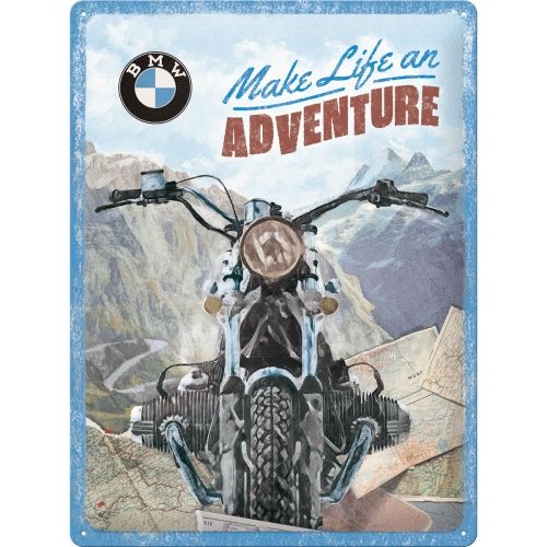BMW Make Life an Adventure sign 30 x 40cm – Nostalgic-Art