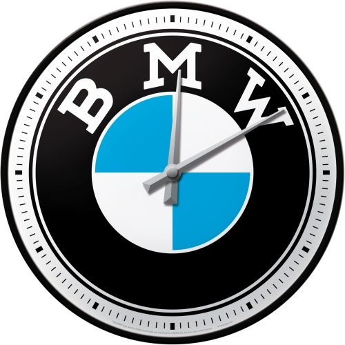 BMW Logo wall clock – Nostalgic Art