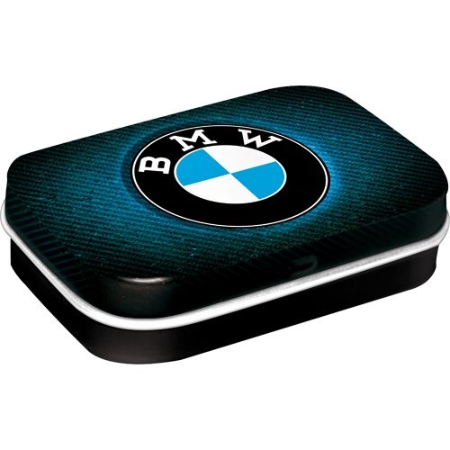 BMW Logo - Blue Shine Mint Box 4x6x2cm from Nostalgic Art