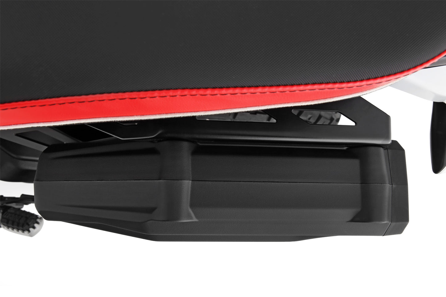 Tool box for models without a case carrier + codable lock DesertX (Rally) - For original Ducati keys - black