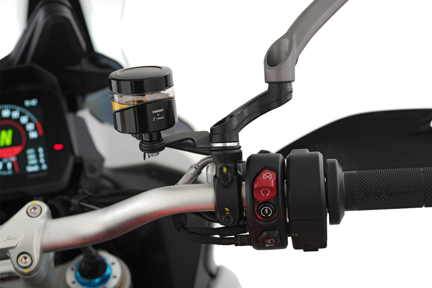 Wunderlich Mirror Adapter up + wide Ducati Multistrada and DesertX