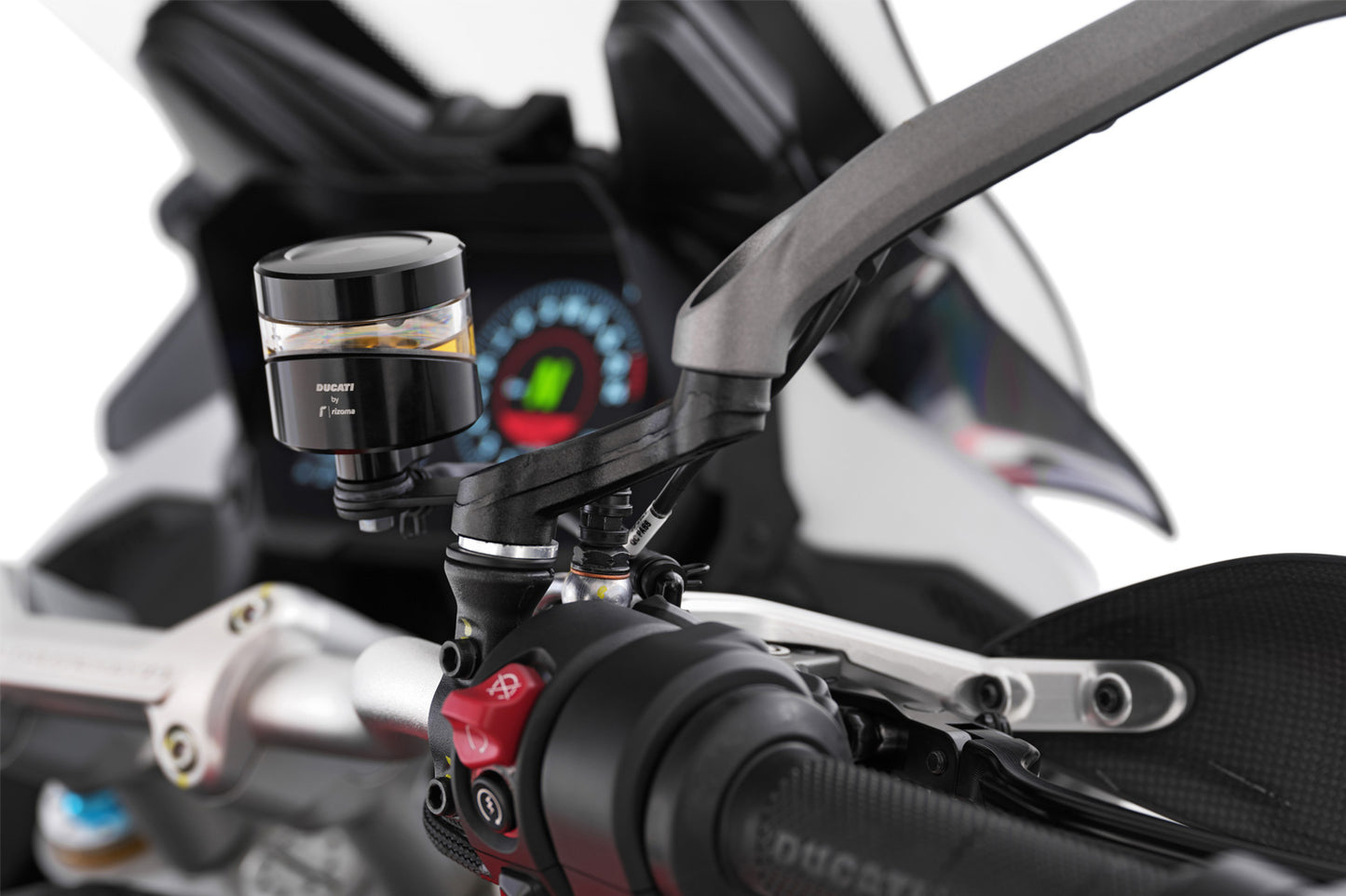 Wunderlich Mirror Adapter up + wide Ducati Multistrada and DesertX
