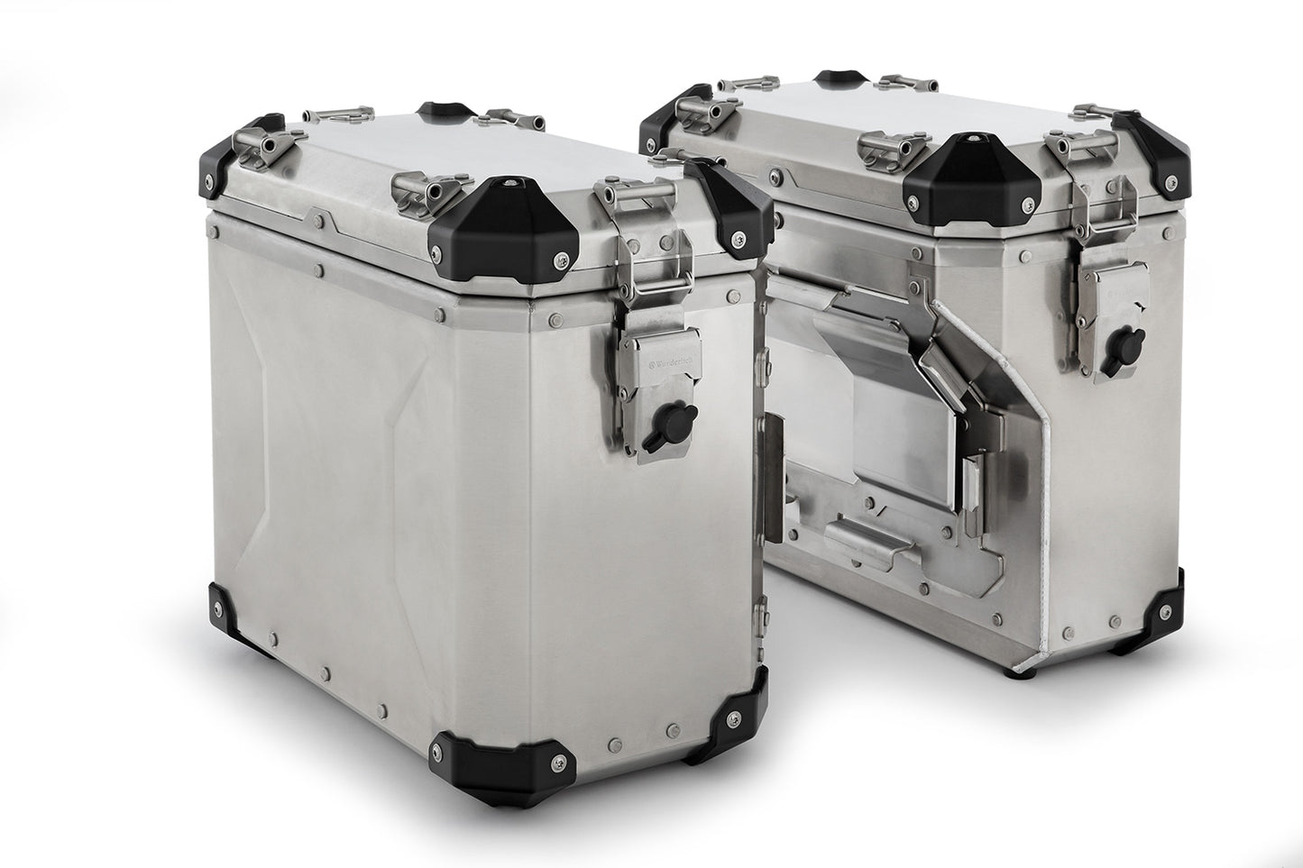 Wunderlich case set EXTREME - slimline - without lock cylinder - silver