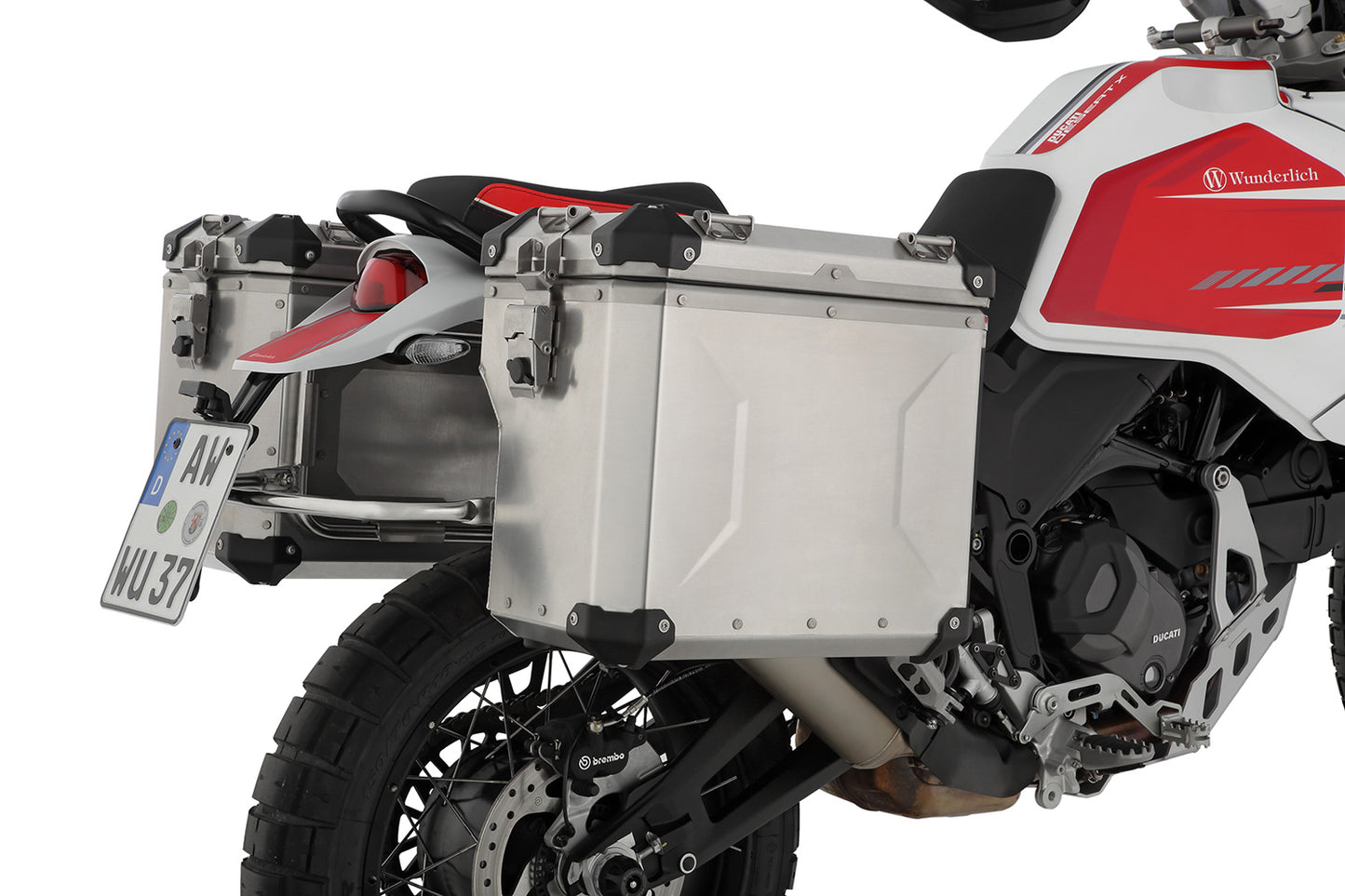 Wunderlich EXTREME case set - regular - without lock cylinder - aluminum