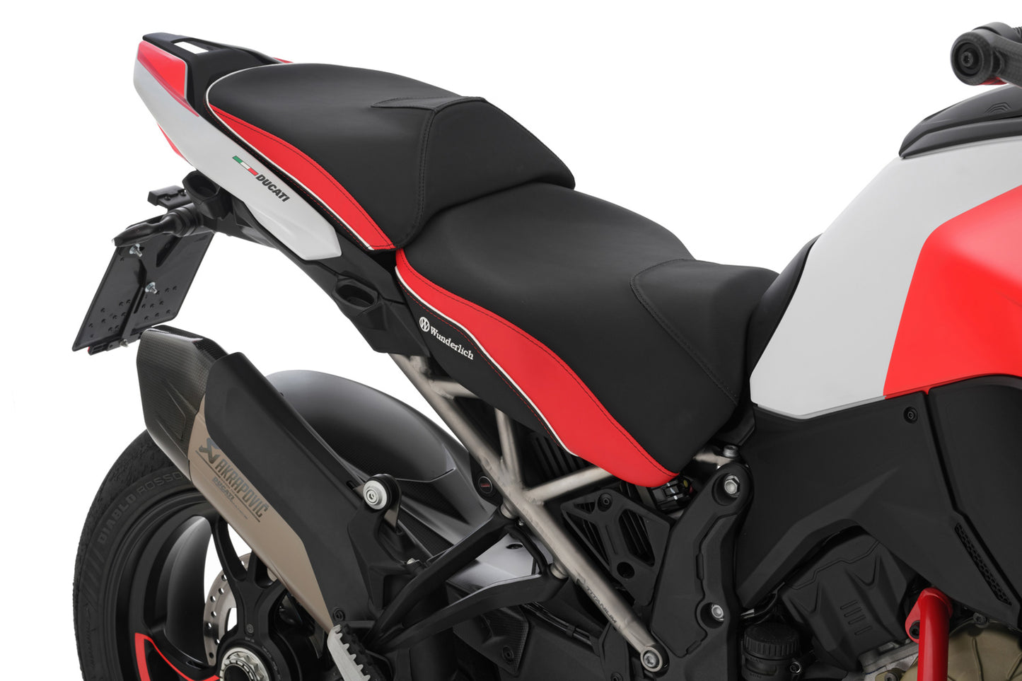 Rider Seat AKTIVKOMFORT with Heating Multistrada V4 - standard - black-red
