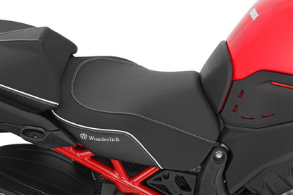 Wunderlich Rider Seat AKTIVKOMFORT with Heating Multistrada V4 - low - black