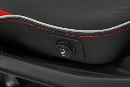 Passenger Seat AKTIVKOMFORT with Heating – Multistrada V4 - black-red