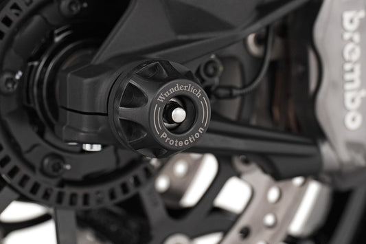 Wunderlich DOUBLESHOCK axle protectors Multistrada V2 - front - black