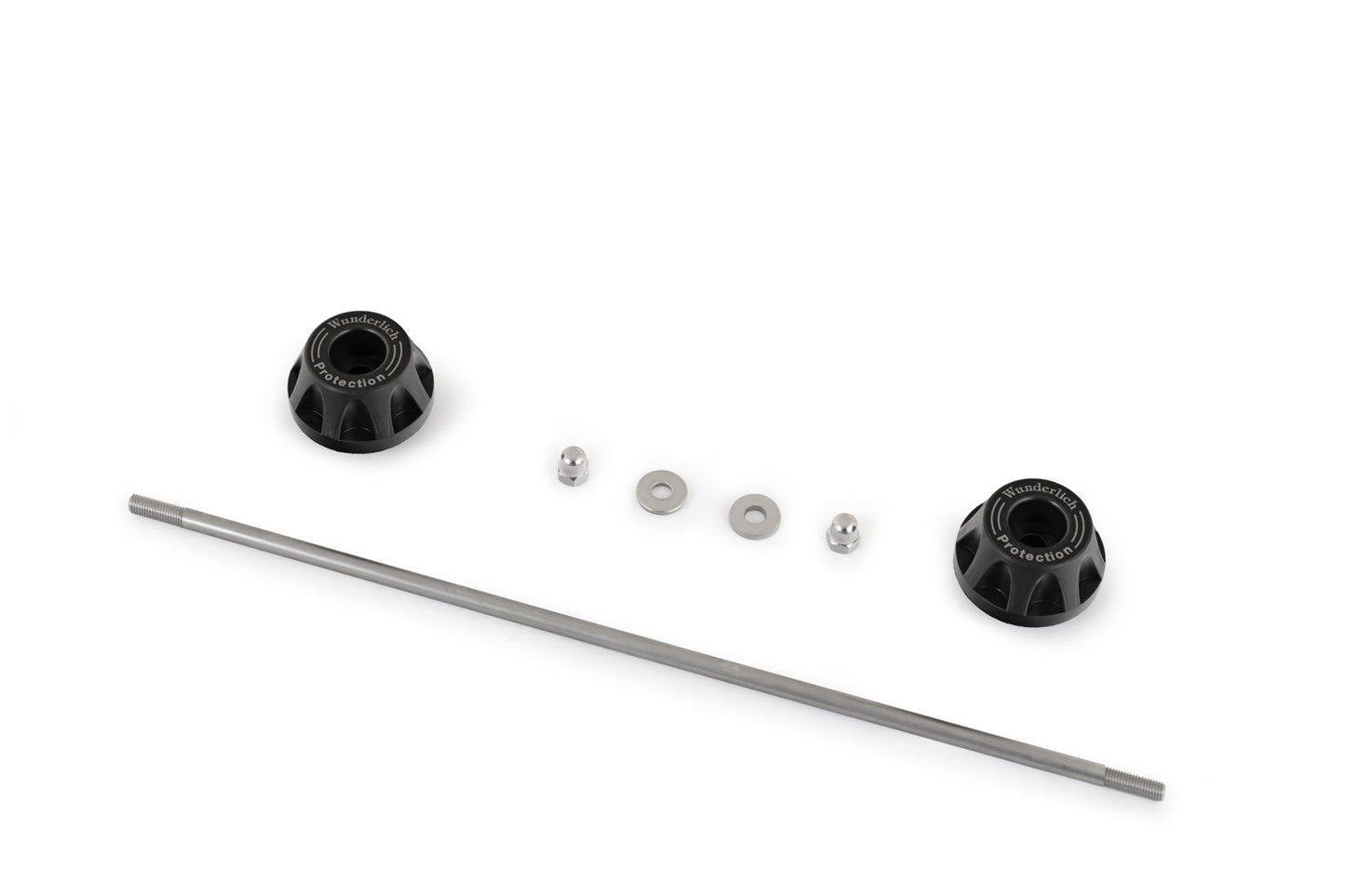 Wunderlich DOUBLESHOCK axle protectors Multistrada V2 - front - black
