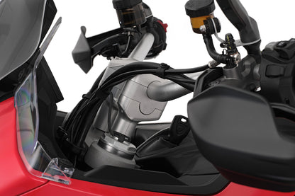 Handlebar Riser ERGO Multistrada V2 - 25 mm - silver