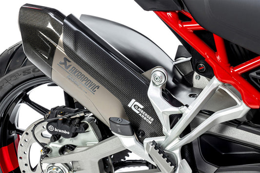 Ilmberger Exhaust Heat Shield for Akrapovic Silencer Multistrada V4 - carbon - matt