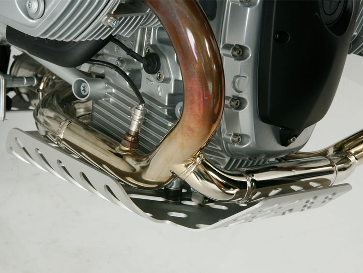 Engine protection plate Dakar - silver