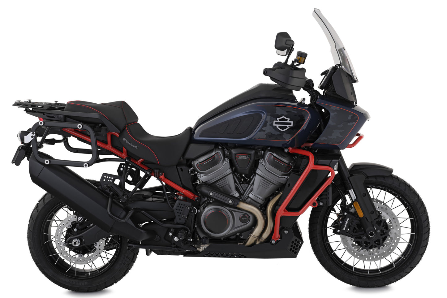 Wunderlich AKTIVKOMFORT rider seat - high - black-red