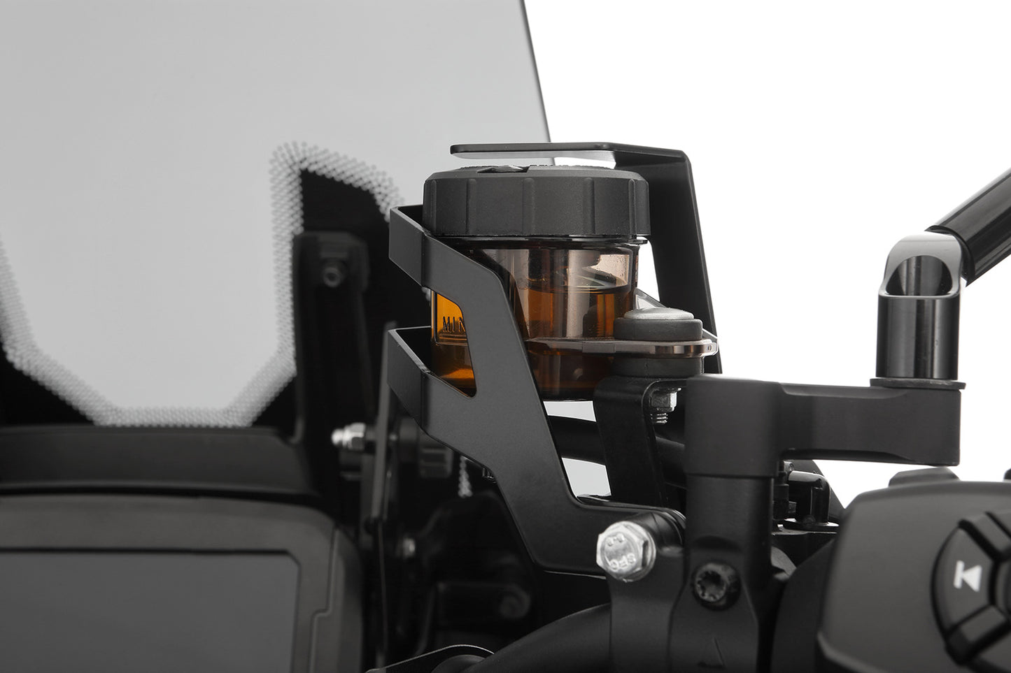 Wunderlich brake fluid reservoir guard Pan America 1250 - front - black