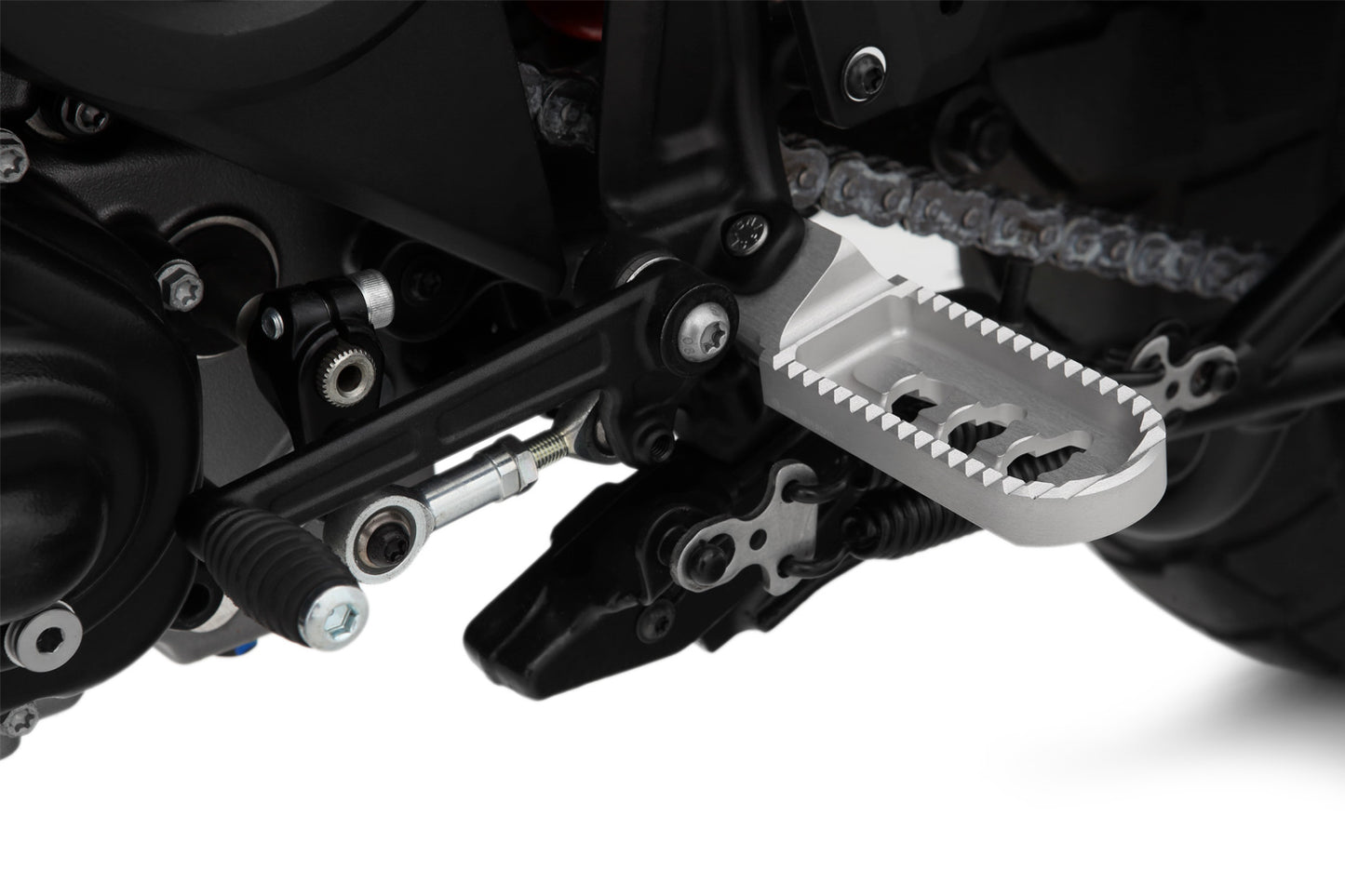 Wunderlich Lower footrests ERGO-COMFORT - silver