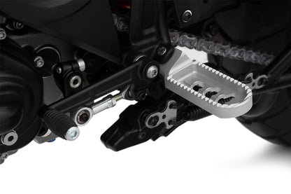 Wunderlich Lower footrests ERGO-COMFORT - silver