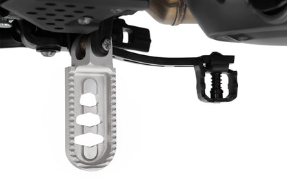 Wunderlich Lower footrests ERGO-COMFORT - silver