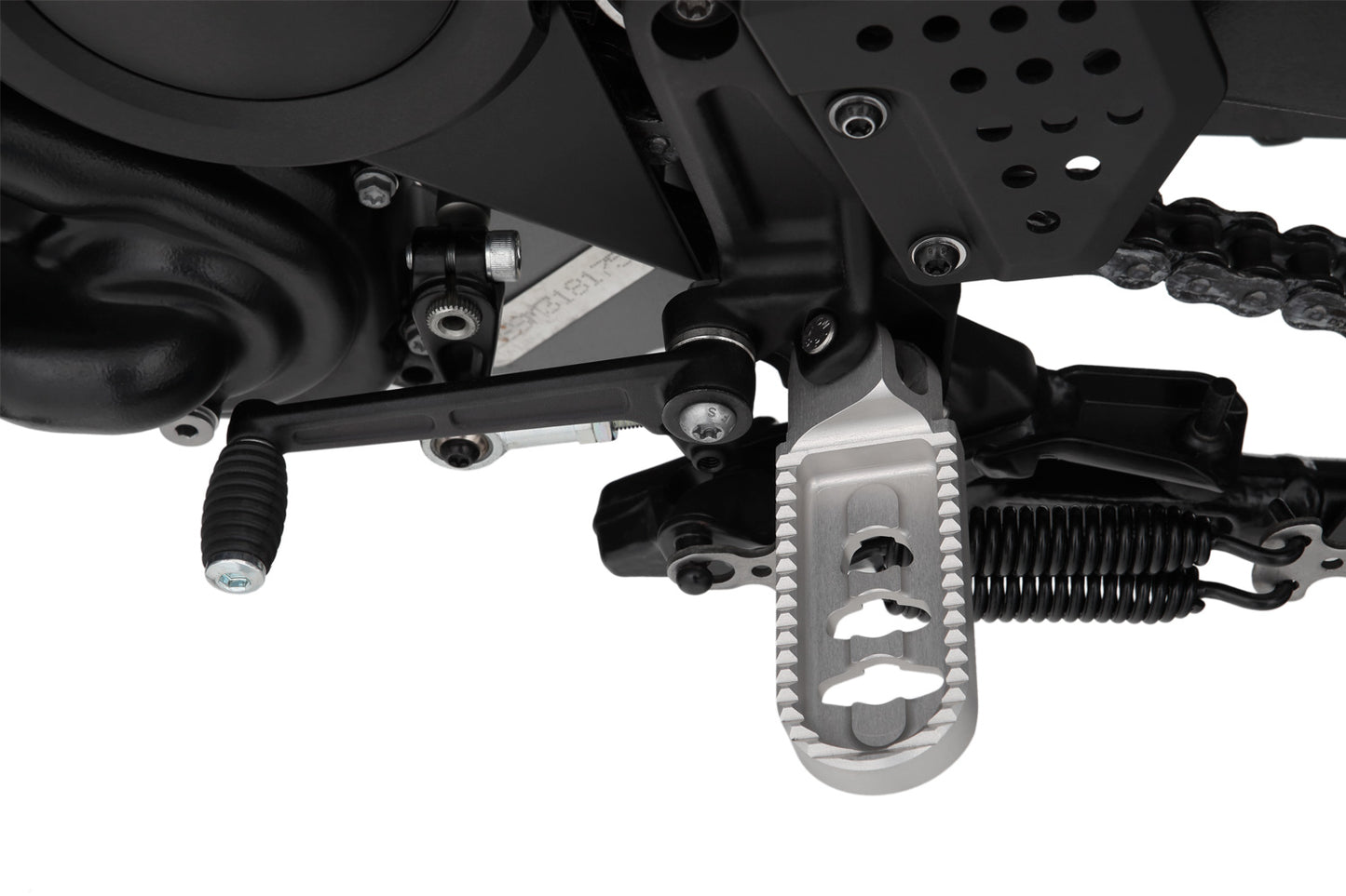Wunderlich Lower footrests ERGO-COMFORT - silver