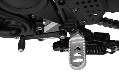 Wunderlich Lower footrests ERGO-COMFORT - silver