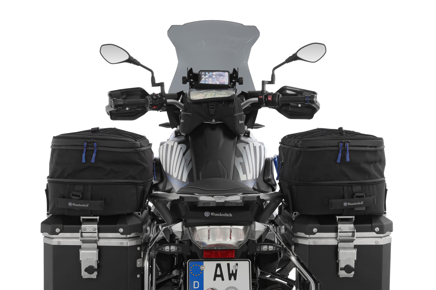 Wunderlich BagPacker II case top bag - black - left