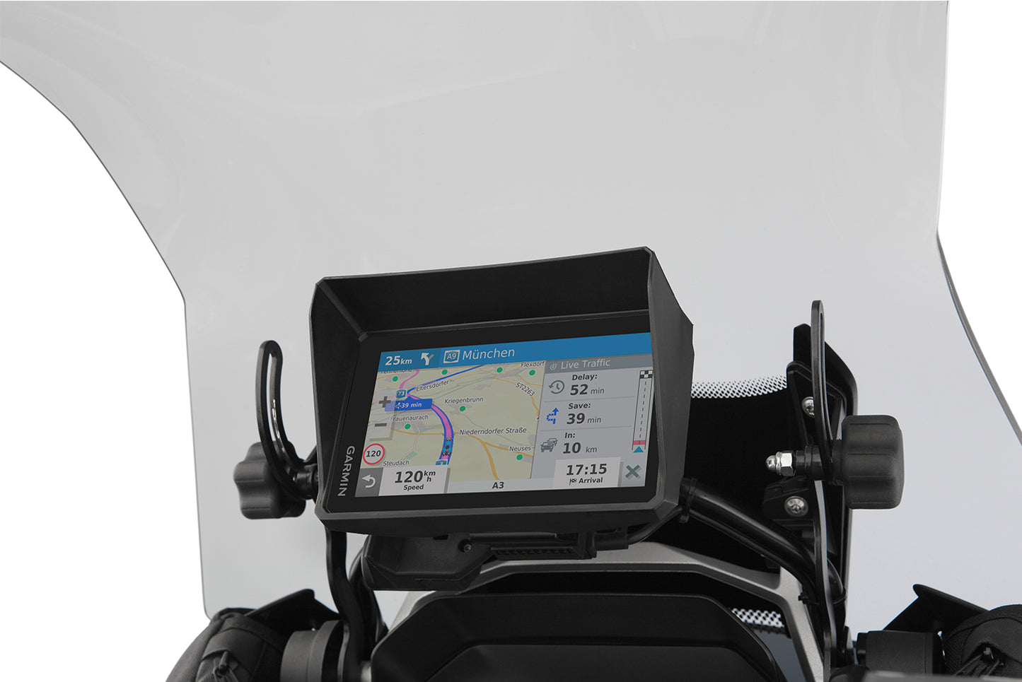 Device glare shield GARMIN Zumo XT - black