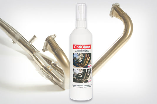 Stainless steel exhaust system cleaner