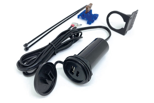 BAAS double socket 5V 2x 3.6 A (USB-A & USB-C) USB11 - black