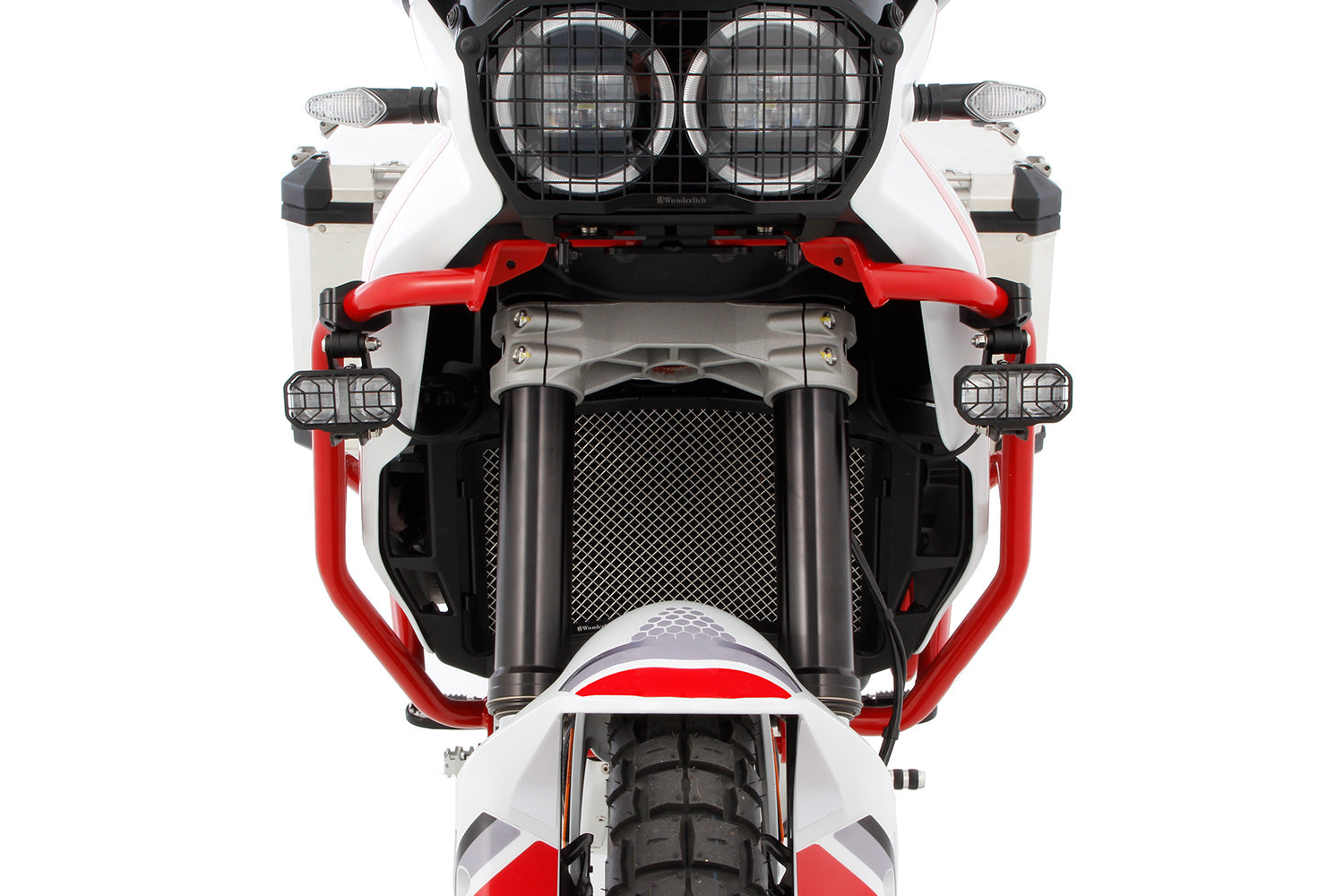 Wunderlich fairing protection bar - red - For models with Standard engine protection