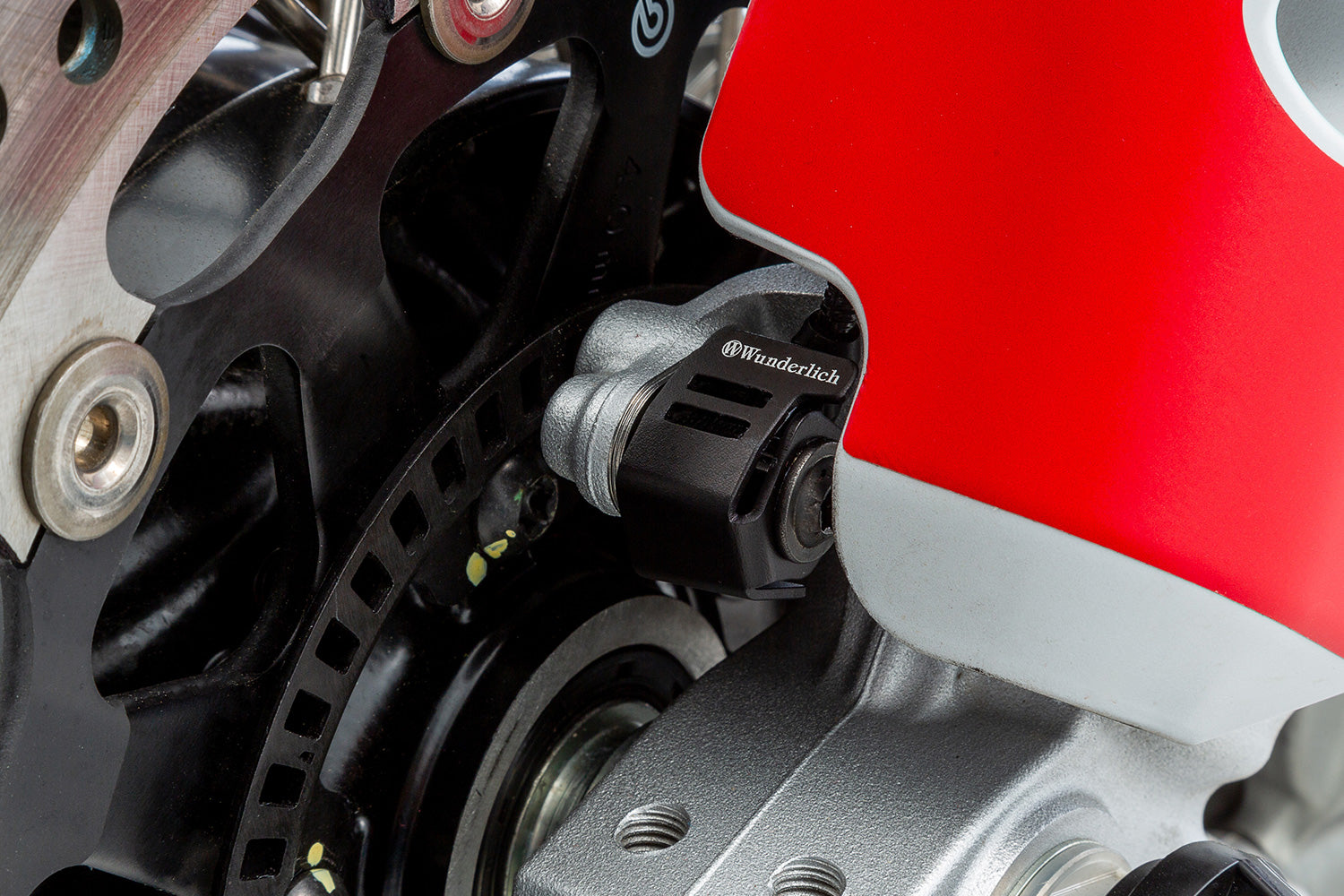 Wunderlich ABS Sensor Guard - Front Wheel - black