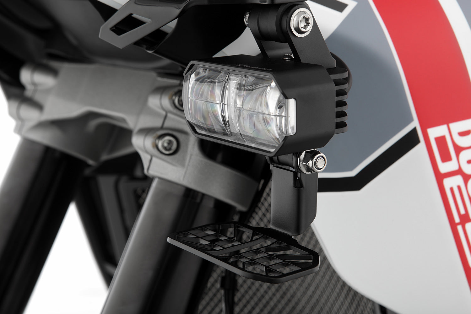 Wunderlich LED Auxillary headlight MICROFLOOTER 3.0 - black - for vehicle mounting