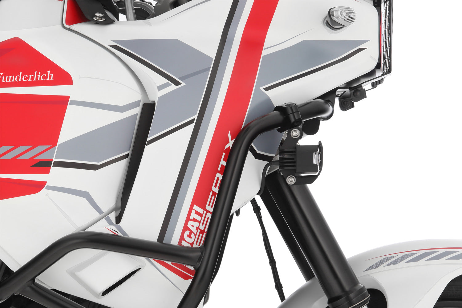 Wunderlich MICROFLOOTER 3.0 Auxillary headlight - black - for protection bar mounting