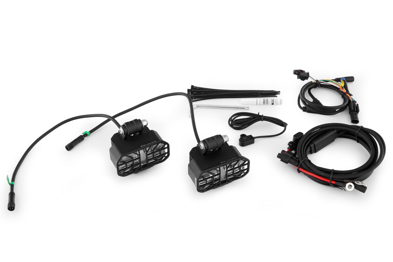 Wunderlich MICROFLOOTER 3.0 Auxillary headlight - black - for protection bar mounting