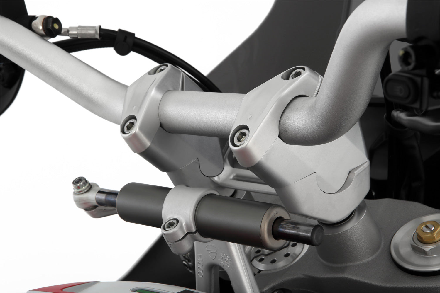 ERGO+ handlebar riser - silver – Wunderlich Australia