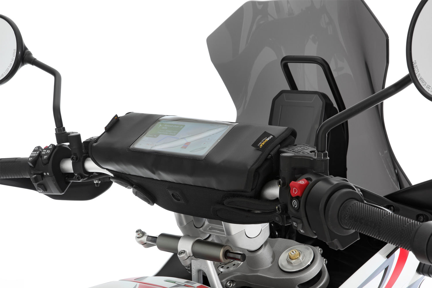 Wunderlich »BARBAG MEDIA« waterproof handlebar bag - black - XL